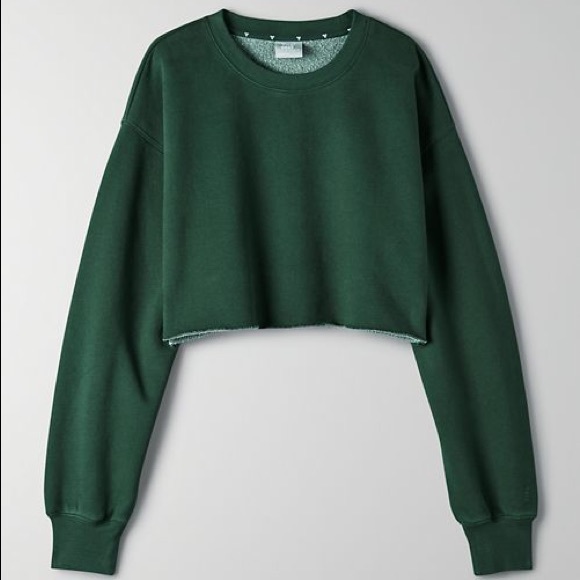 TNA Tops - Aritzia TNA COZYAF Boyfriend Cropped Sweatshirt